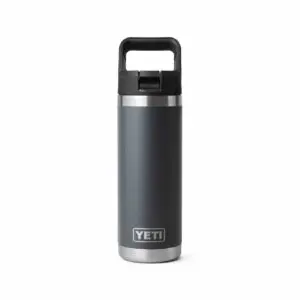 Yeti Rambler 18 Oz (532ml) Straw Bottle - Charcoal