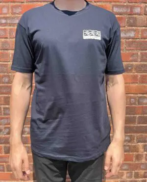 Fluid Lines Ski Surf Logo Men's T-Shirt