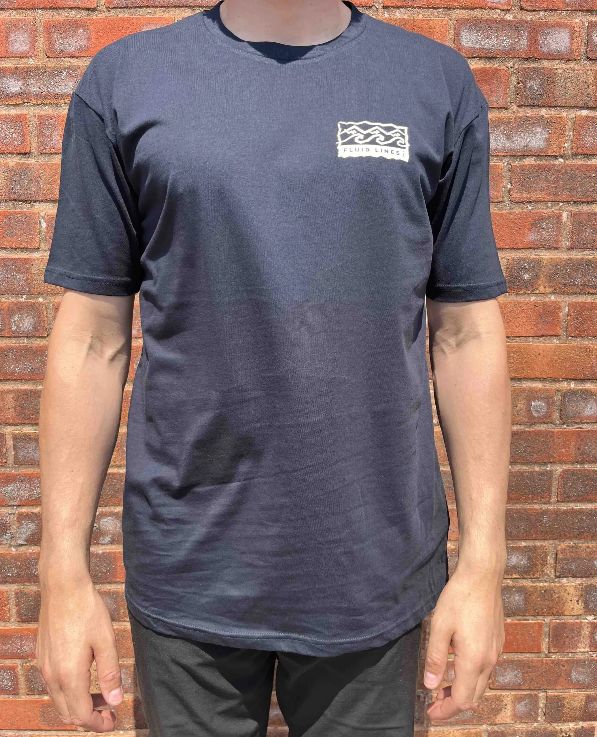 Fluid Lines Ski Surf Logo Men's T-Shirt