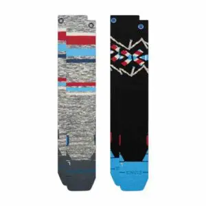 Stance Stripe Up Mid Poly 2 Pack Snow Socks