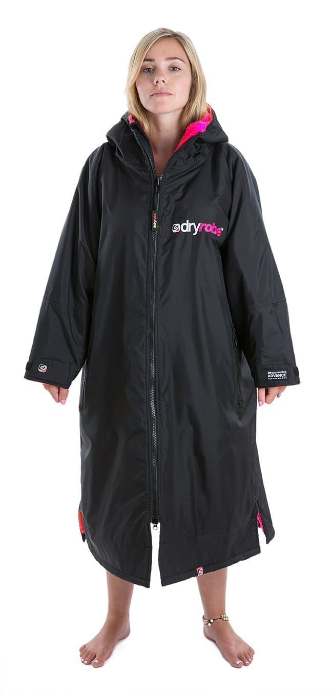 Dryrobe Advance Long Sleeve Adult Changing Robe - Fluid Lines